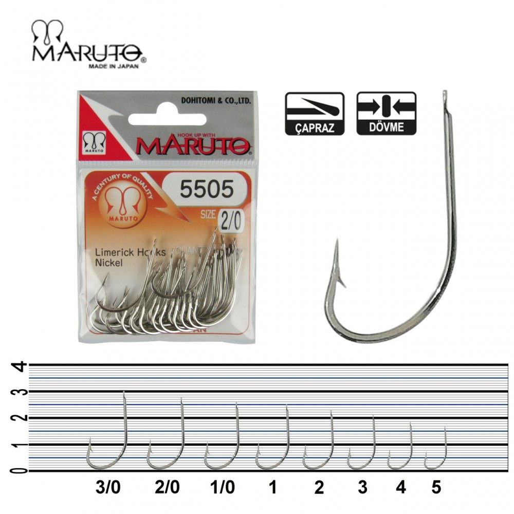 Maruto 5505 Nikel Olta İğnesi Maruto 5505 Nikel Olta İğnesi